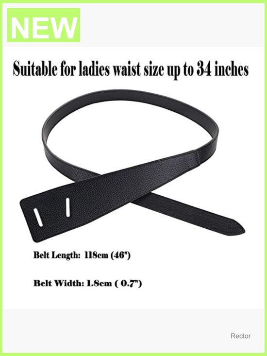 Genuine Leather Waist Belt Tie Knot Dress Belt Women\'s Accessory main image 7